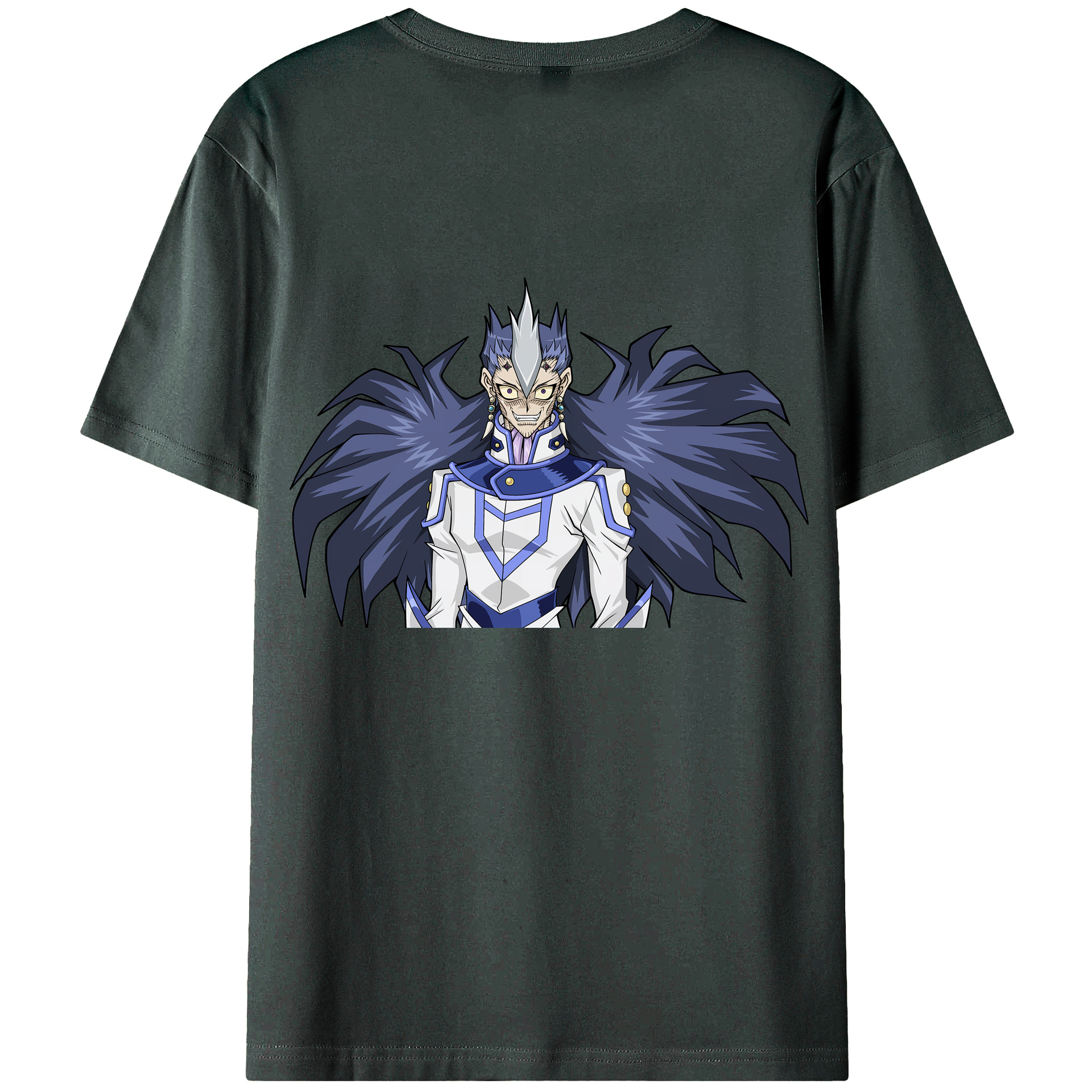 （画像用） 遊☆戯☆王 Yu-Gi-Oh! 綿100％ メンズ半袖Tシャツ（バックプリント） 通気性